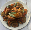 Roasted Sage Garlic and Lime Chicken with side for 4